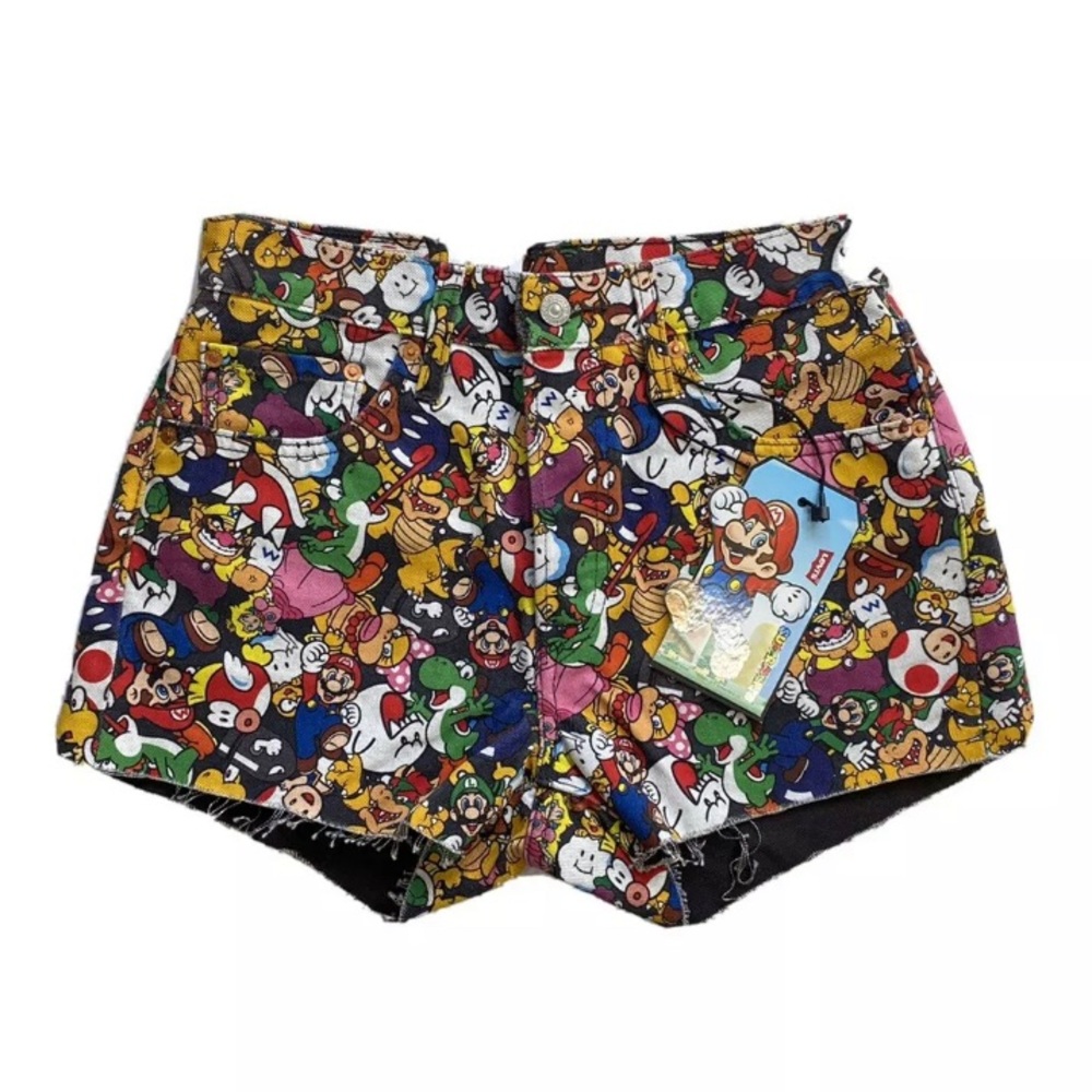 Levi’s x Super Mario 501 High Rise Jean Shorts - Picture 3 of 12